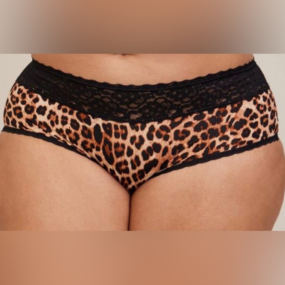 Torrid SECOND SKIN MID-RISE CHEEKY LACE TRIM PANTY